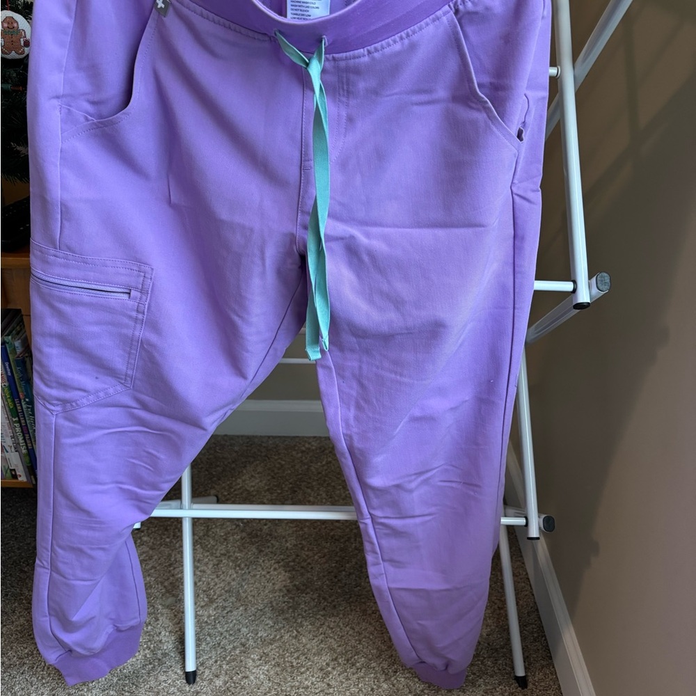 Figs Purple Sweatpants Relaxed Fit Joggers